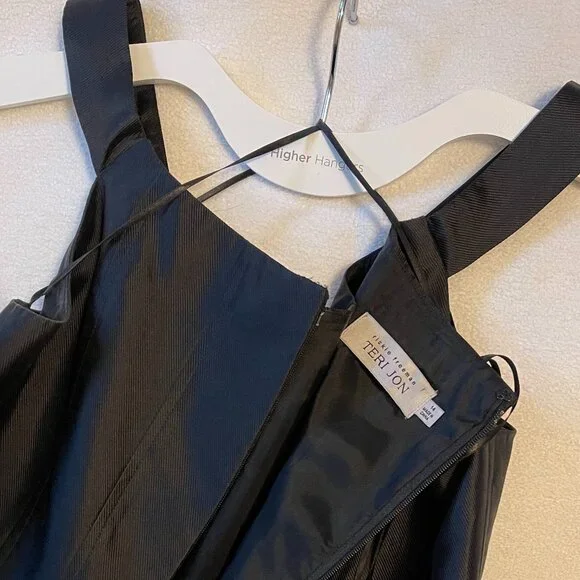 Teri Jon Silk Dress Size 14 - Picture 3 of 6